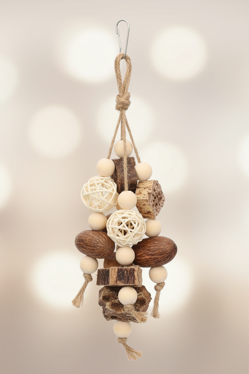 Jouet à mâcher en bois naturel